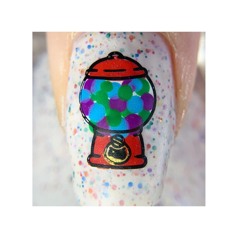 UberChic Beauty I Want Candy Stamping Plate Gray