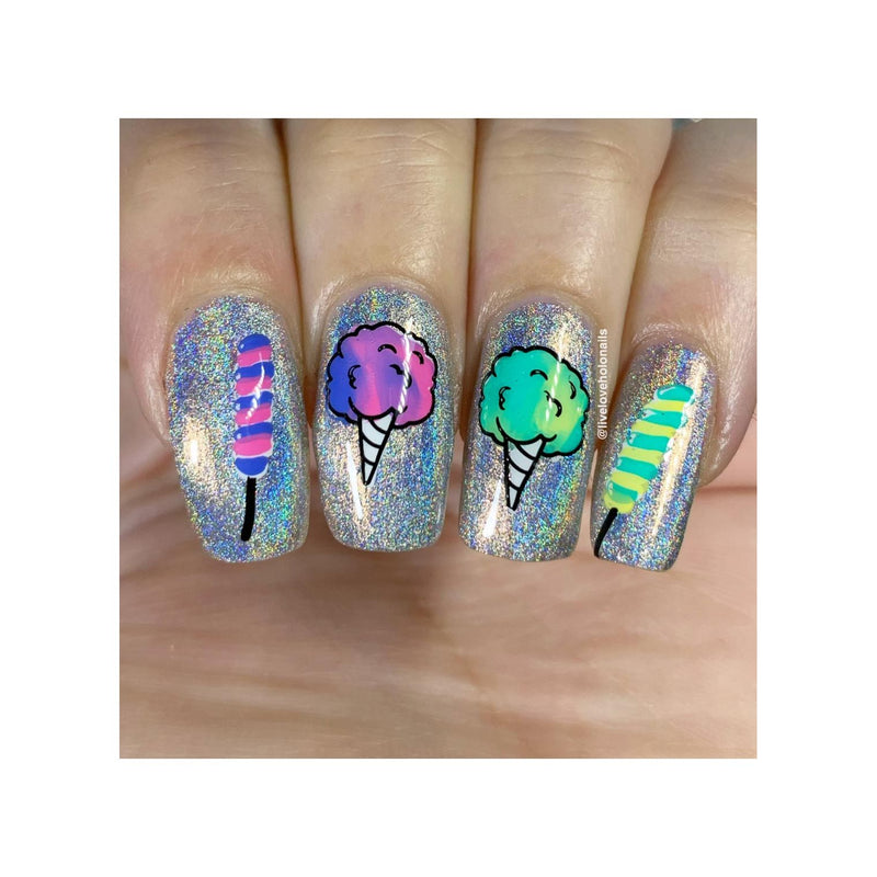 UberChic Beauty I Want Candy Stamping Plate Rosy Brown