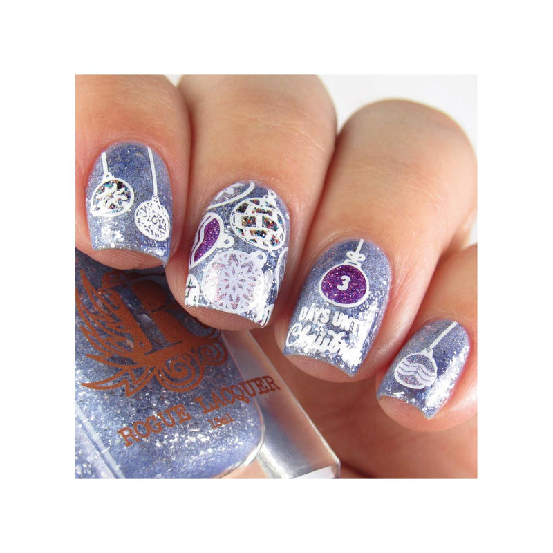 UberChic Beauty Jingle All The Way, (Christmas-05) Stamping Plate Rosy Brown