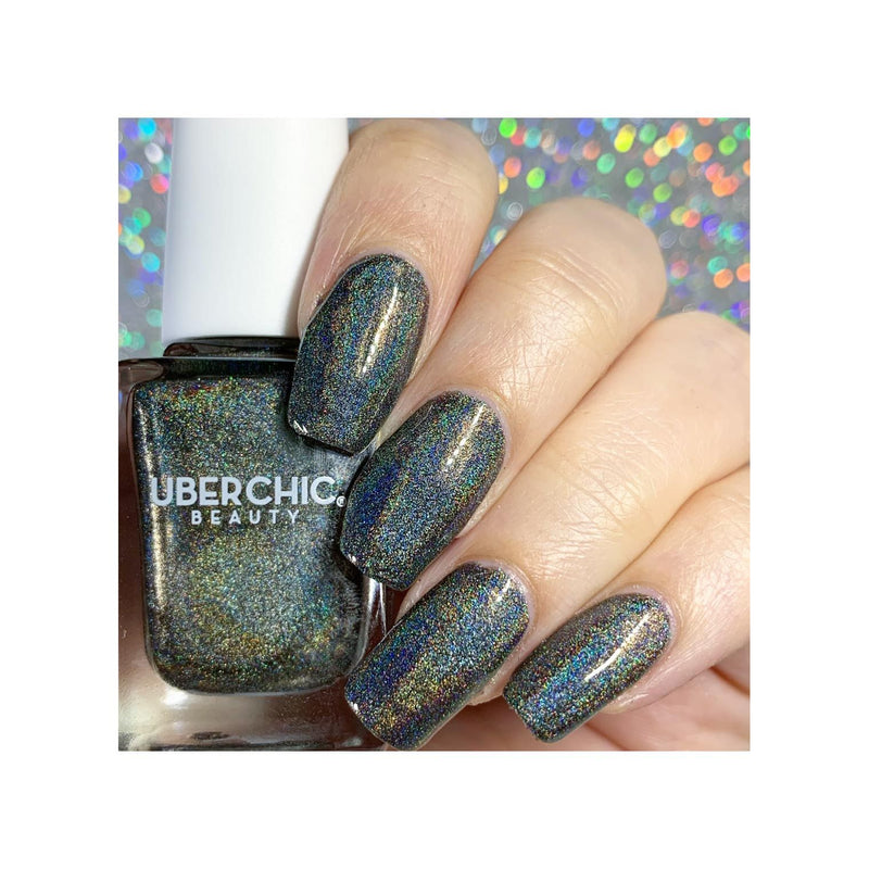 UberChic Beauty No Full Moon Required - Holographic Polish Regular Polish Gray