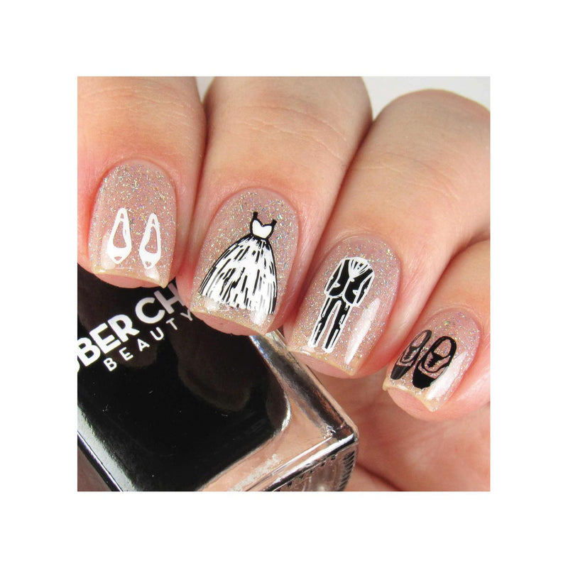 UberChic Beauty Elements of Love Stamping Plate Rosy Brown