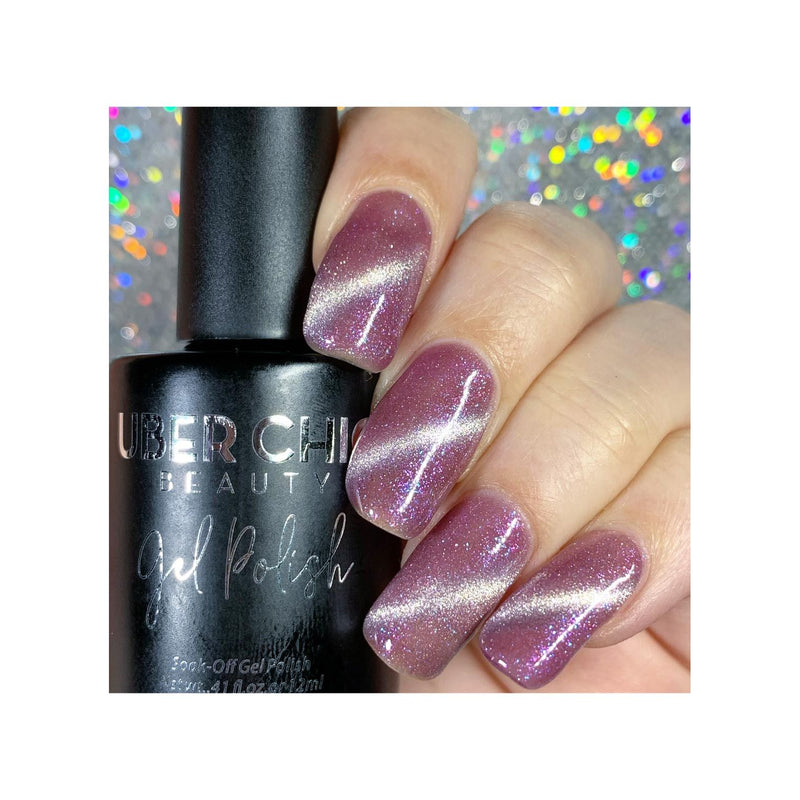 UberChic Beauty Cotton Candy Daydream - Cats Eye Iridescent Gel Polish Gel Polish Rosy Brown
