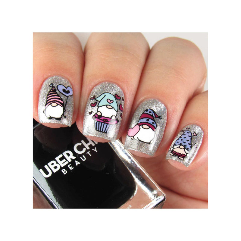 UberChic Beauty Elements of Love Stamping Plate Rosy Brown