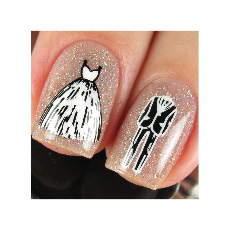 UberChic Beauty Elements of Love Stamping Plate Rosy Brown