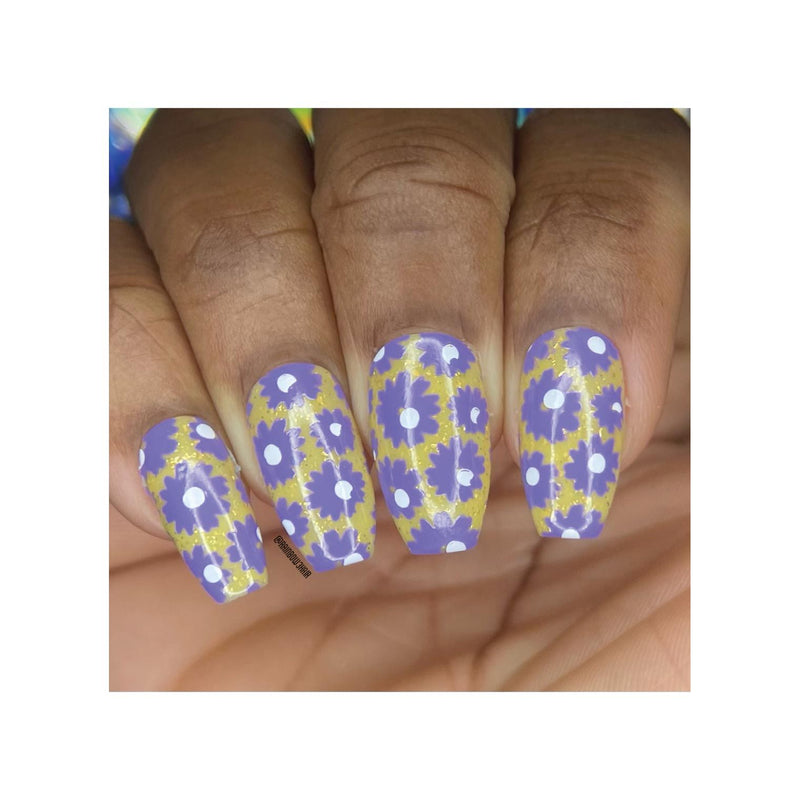 UberChic Beauty Hello Spring Stamping Plate Dim Gray