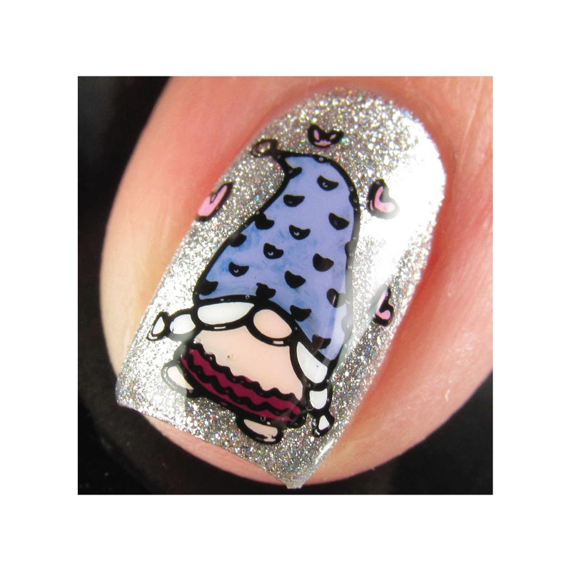 UberChic Beauty Elements of Love Stamping Plate Rosy Brown