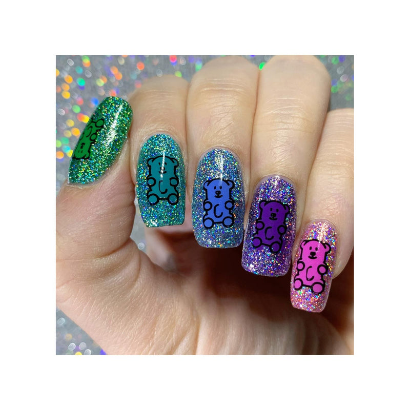 UberChic Beauty I Want Candy Stamping Plate Rosy Brown