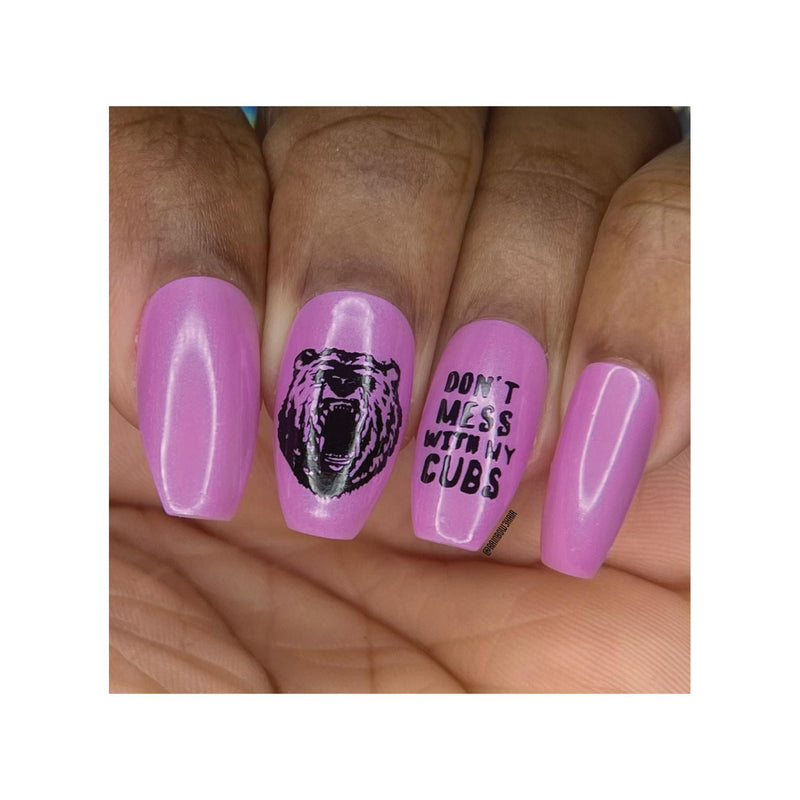 UberChic Beauty Mom Mode Stamping Plate Dim Gray