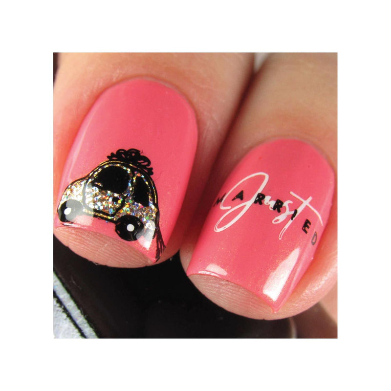 UberChic Beauty Elements of Love Stamping Plate Light Coral