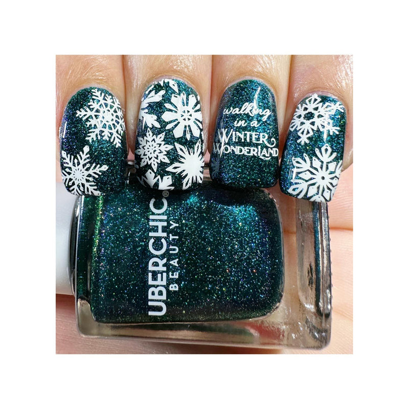 UberChic Beauty Party Dress - Holographic Polish Regular Polish Light Gray