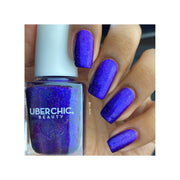 UberChic Beauty Deep Freeze - Holographic Polish Regular Polish Dim Gray
