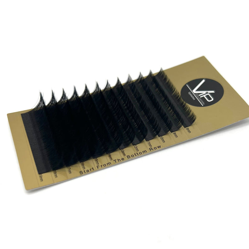 VIP Extensions VIP Faux Mink Lash Extension 12 Lines C Curl Mix 0.05mm, Mix & XL Mix Eyelash Extensions Black 05CMIX8-19