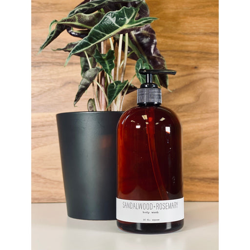 handmade. la conner Body Wash - Woodsy Gentlemen Tan 16 Ounces - Sandalwood + Rosemary