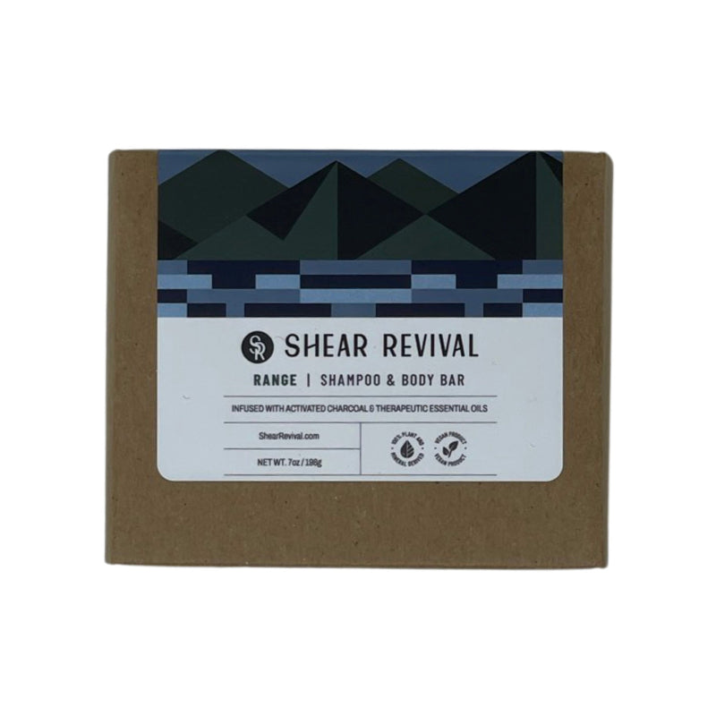 SHEAR REVIVAL Range Shampoo + Body Bar Dark Olive Green Sunrise