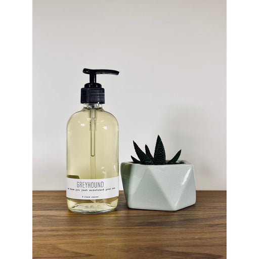 handmade. la conner Hand Wash - Sweary - Greyhound Light Gray 8 Ounces