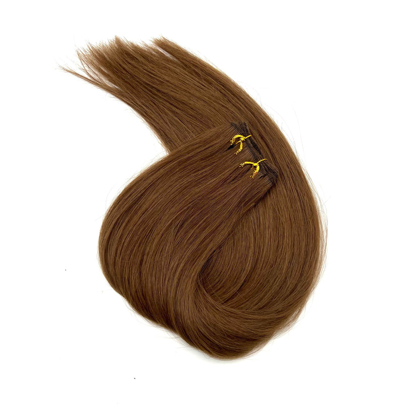 VIP Extensions Narcia Remy Siberian Weft Silky Straight - 18" Hair Extension White Smoke 18" / 8 - Ash Brown