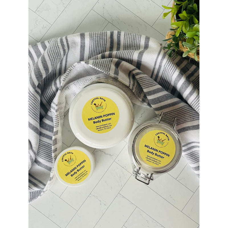 Lustful Bath, LLC MELANIN POPPING BODY BUTTER Butters Gray MINI,SM,LG