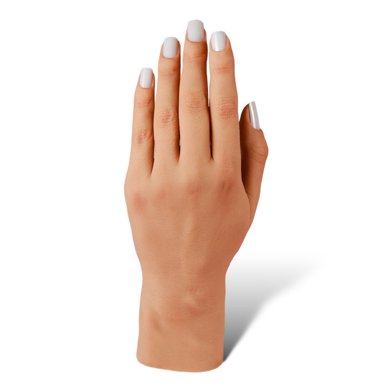 Red Iguana LLC 3.0 Full Silicone Practice Hand 3.0 Hand White Smoke Left / Poseable / Nicole,Left / Non-Poseable / Nicole