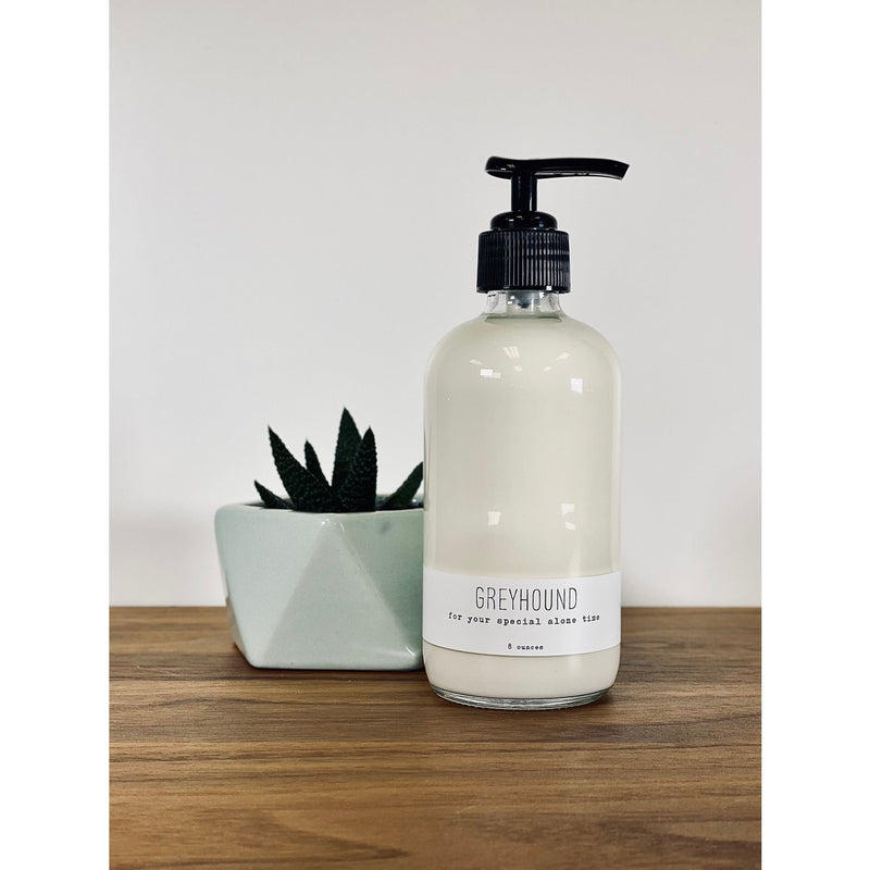 handmade. la conner Daily Moisturizing Lotion - Sweary - Greyhound Light Gray 8 Ounces