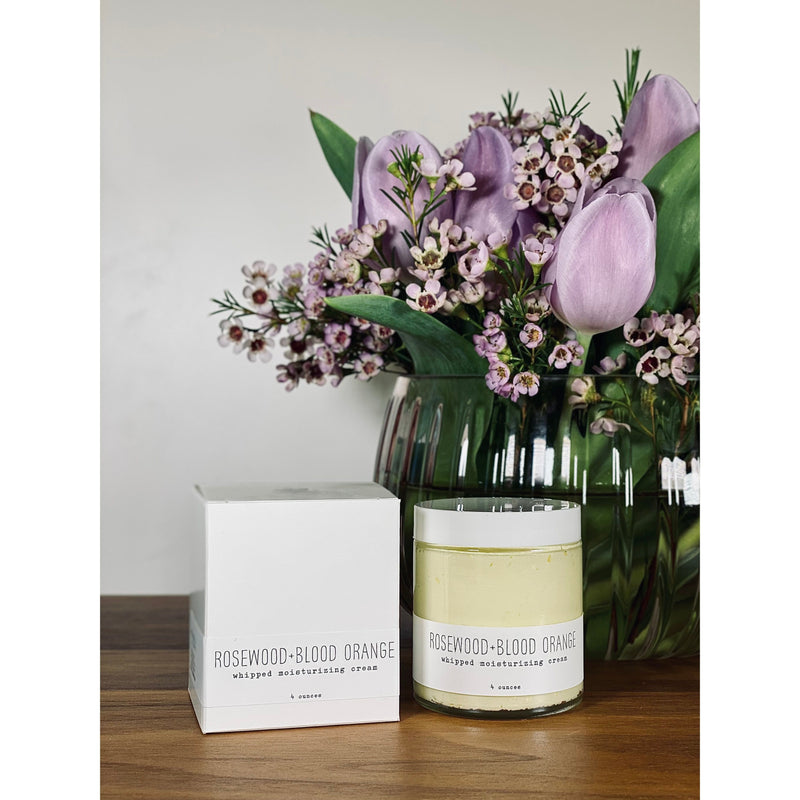handmade. la conner Whipped Moisturizing Cream - Citrusy Ladies Gray 4 Ounces - Rosewood & Blood Orange