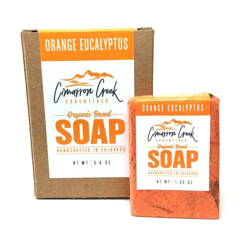 Cimarron Creek Essentials Orange Eucalyptus Organic Bar Soap 5.4oz Bath & Body Coral Full Bar,Travel