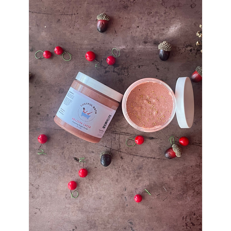 Lustful Bath, LLC FOAMING SUGAR SCRUB Sugar Scrub Dim Gray Holiday Cheer