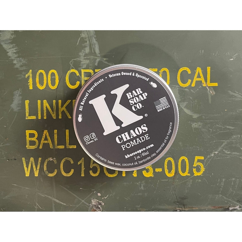 kbarsoapco Chaos Natural Hair Pomade Dim Gray