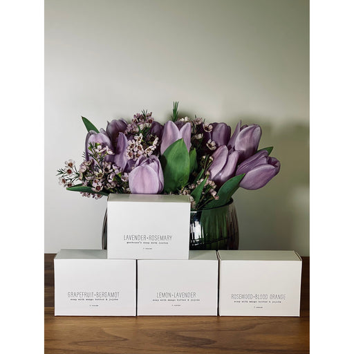 handmade. la conner Bar Soap - Citrusy Ladies Gray Grapefruit + Bergamot,Lemon + Lavender,Rosewood + Blood Orange,Lavender + Rosemary