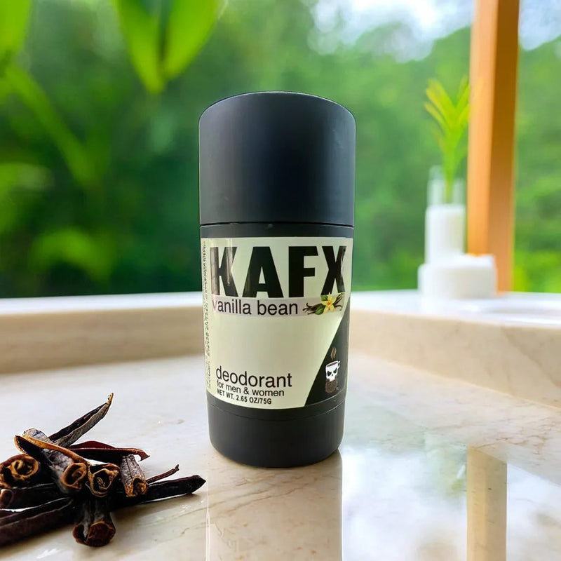KAFX Body Vanilla Bean Coffee-Infused Natural Deodorant – Warm, Rich, & Safe for All Deodorant Gray