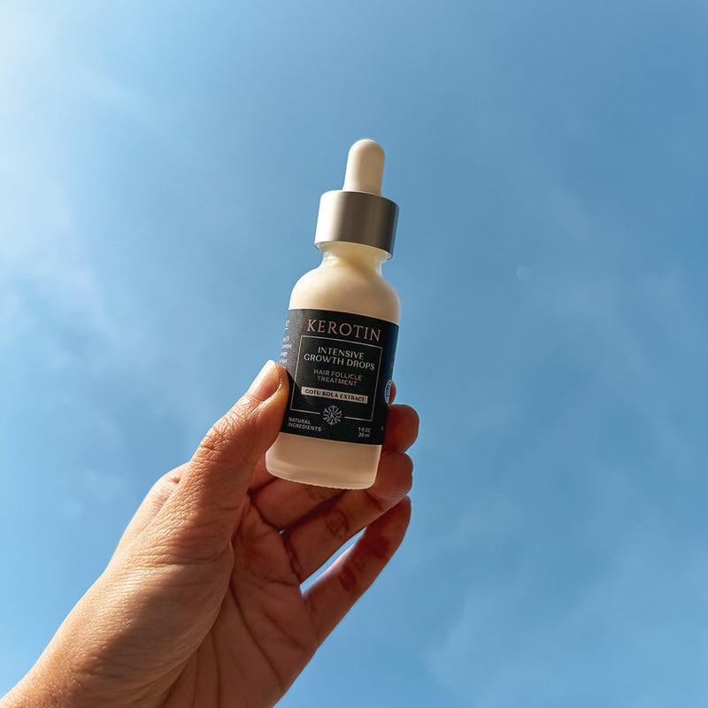 Kerotin Intensive Hair Growth Drops Hair Serums Cadet Blue 1 Month,3 Months (20% OFF)