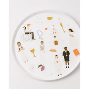 Be A Heart First Communion Cocktail Plates Disposable Tableware Lavender