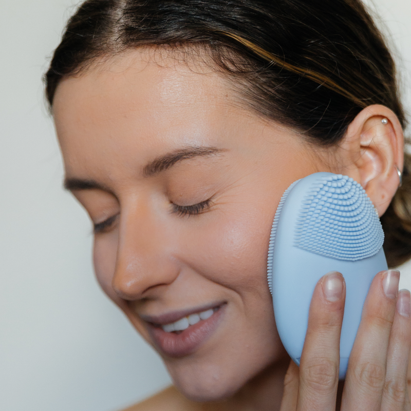 Timeless Organics Skin Care Timeless Facial Cleansing Brush Device Rosy Brown Powder Pink,Powder Blue