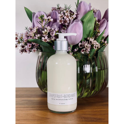 handmade. la conner Daily Moisturizing Lotion - Citrusy Ladies Gray 8 Ounces - Grapefruit + Bergamot