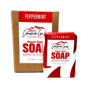 Cimarron Creek Essentials Peppermint Organic Bar Soap 5.4oz Bath & Body Firebrick Full Bar,Travel Bar
