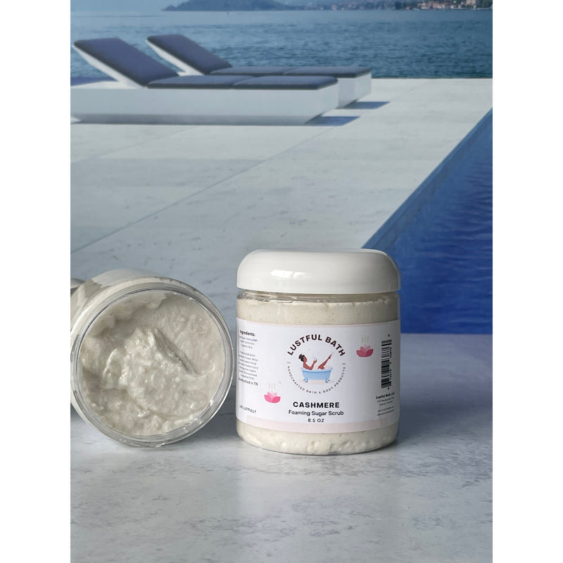 Lustful Bath, LLC FOAMING SUGAR SCRUB Sugar Scrub Dark Gray Cashmere