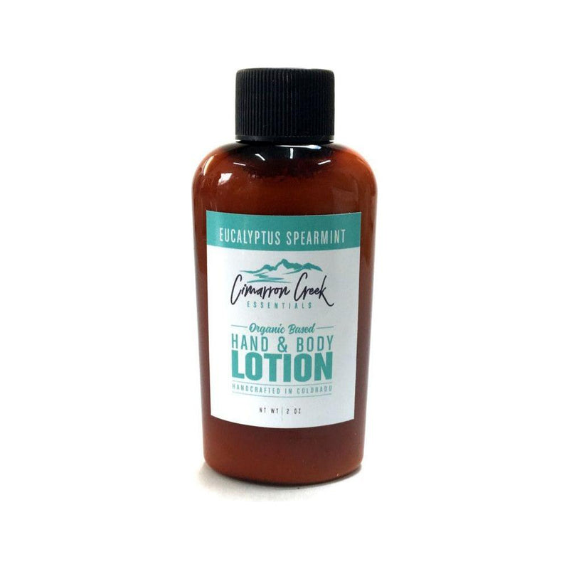 Cimarron Creek Essentials Eucalyptus Spearmint Organic Hand & Body Lotion Lotion & Moisturizer Dark Slate Gray 2oz