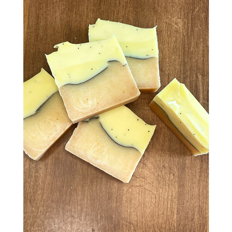 Lustful Bath, LLC LEMON POPPYSEED HANDCRAFTED SOAP Cold Process Soap Sienna