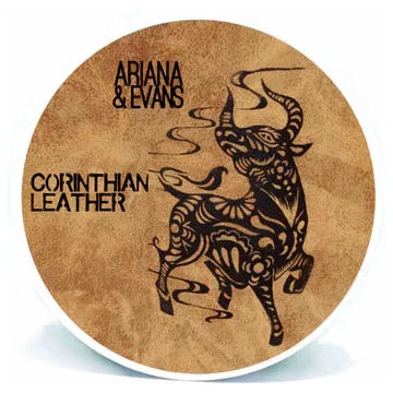 Ariana & Evans Ariana & Evans Corinthian Leather Shaving Collection Shaving Set White Smoke K2e Shaving Soap 4 oz