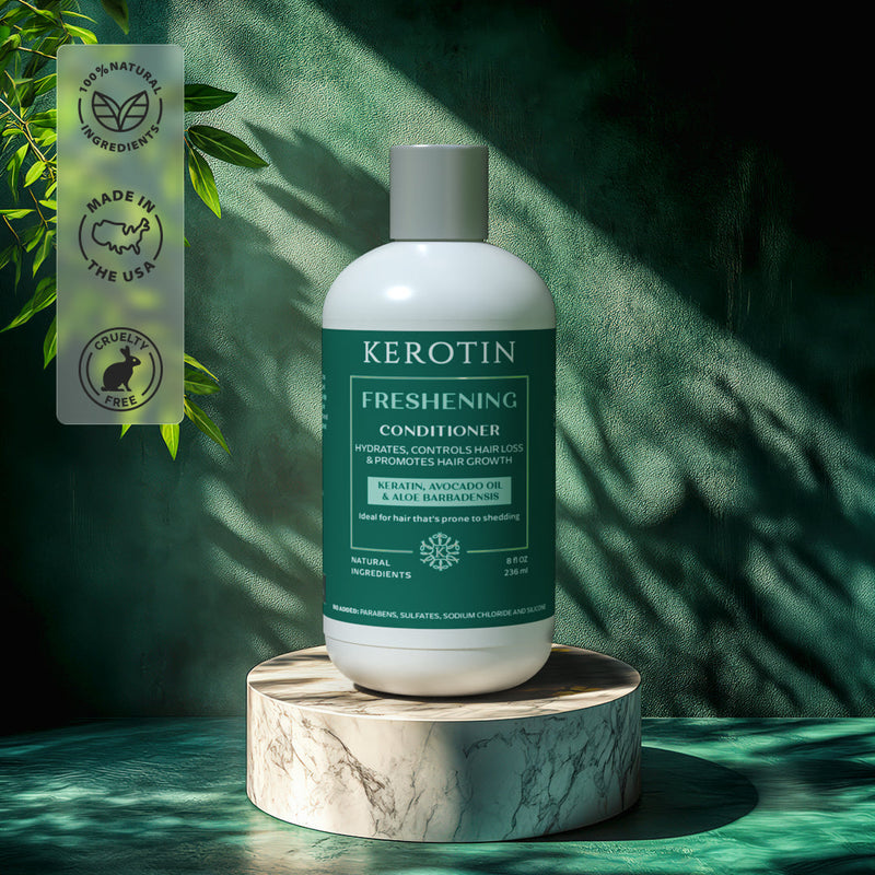Kerotin Keratin Freshening Conditioner Shampoo Black