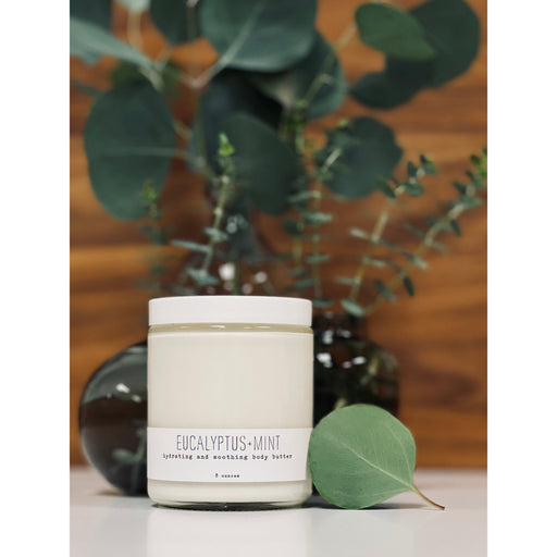 handmade. la conner Body Butter Ladies Dark Olive Green Eucalyptus + Mint