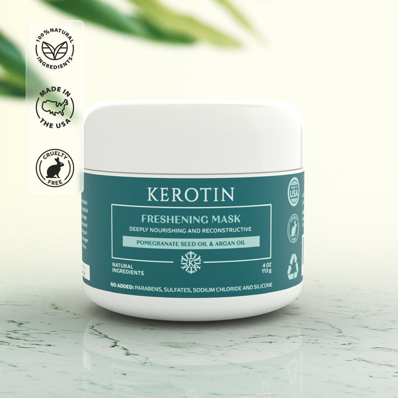 Kerotin Keratin Freshening Mask Hair Masks White Smoke