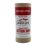Cimarron Creek Essentials Christmas Cordial Organic Lotion Bar 2oz Lotion & Moisturizer Dark Gray