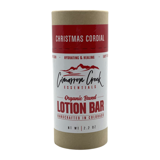 Cimarron Creek Essentials Christmas Cordial Organic Lotion Bar 2oz Lotion & Moisturizer Dark Gray
