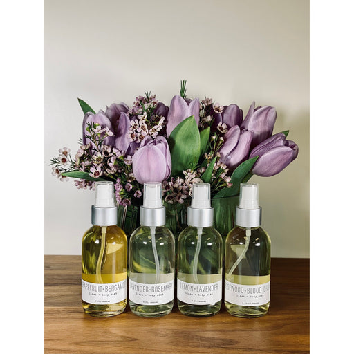 handmade. la conner Linen & Body Mist - Citrusy Ladies Gray 4 Ounces - Lemon + Lavender,4 Ounces - Grapefruit + Bergamot,4 Ounces - Lavender + Rosemary,4 Ounces - Rosewood + Blood Orange