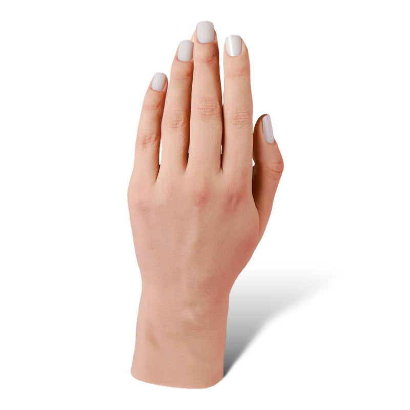 Red Iguana LLC 3.0 Full Silicone Practice Hand 3.0 Hand White Smoke Left / Poseable / April,Left / Non-Poseable / April