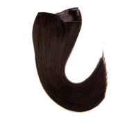 VIP Extensions VIP BandX Halo / Silky Straight 18" with Clip Hair Extension Black 2 Dark Brown
