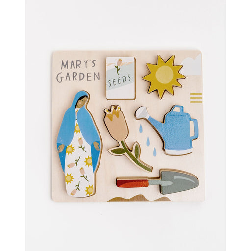 Be A Heart Mary's Garden Wooden Puzzle puzzle Light Gray
