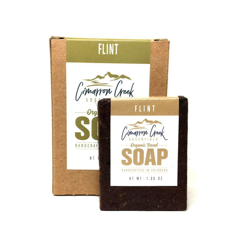 Cimarron Creek Essentials Flint Organic Bar Soap 5.4oz Bath & Body Dark Khaki Full Bar,Travel Bar