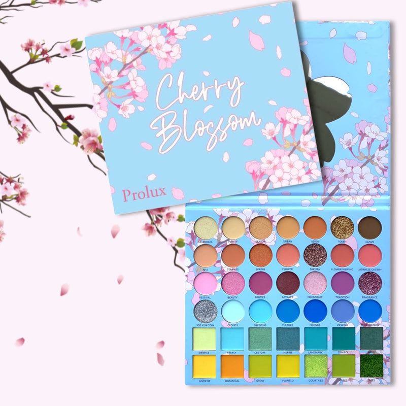 Prolux Cosmetics Cherry Blossom Eyeshadow Palette Eyeshadow Palette White Smoke