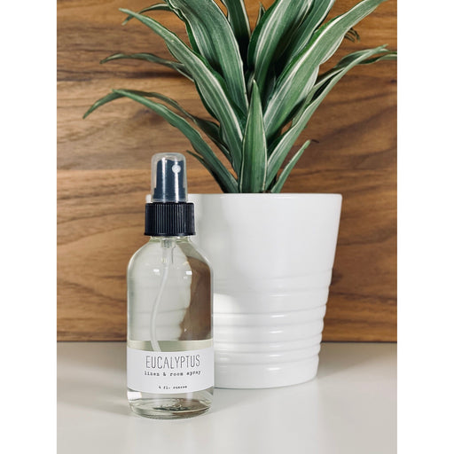 handmade. la conner Linen & Room Spray - 4 Ounces Natural Cleaners Dim Gray 4 Ounces - Eucalyptus